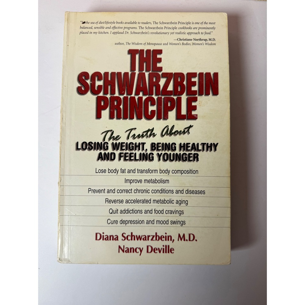 Schwarzbein Principle Diana Schwarzbein MD Weight Loss Health Aging Book 1999